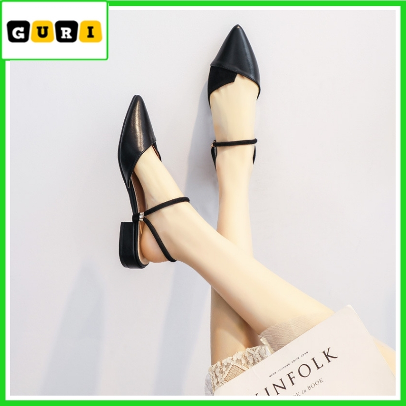 [HCM]Sandal nữ 3p giày búp bê nữ êm chân kiểu dáng ôm chân đẹp đi học đi làm thời trang GURI