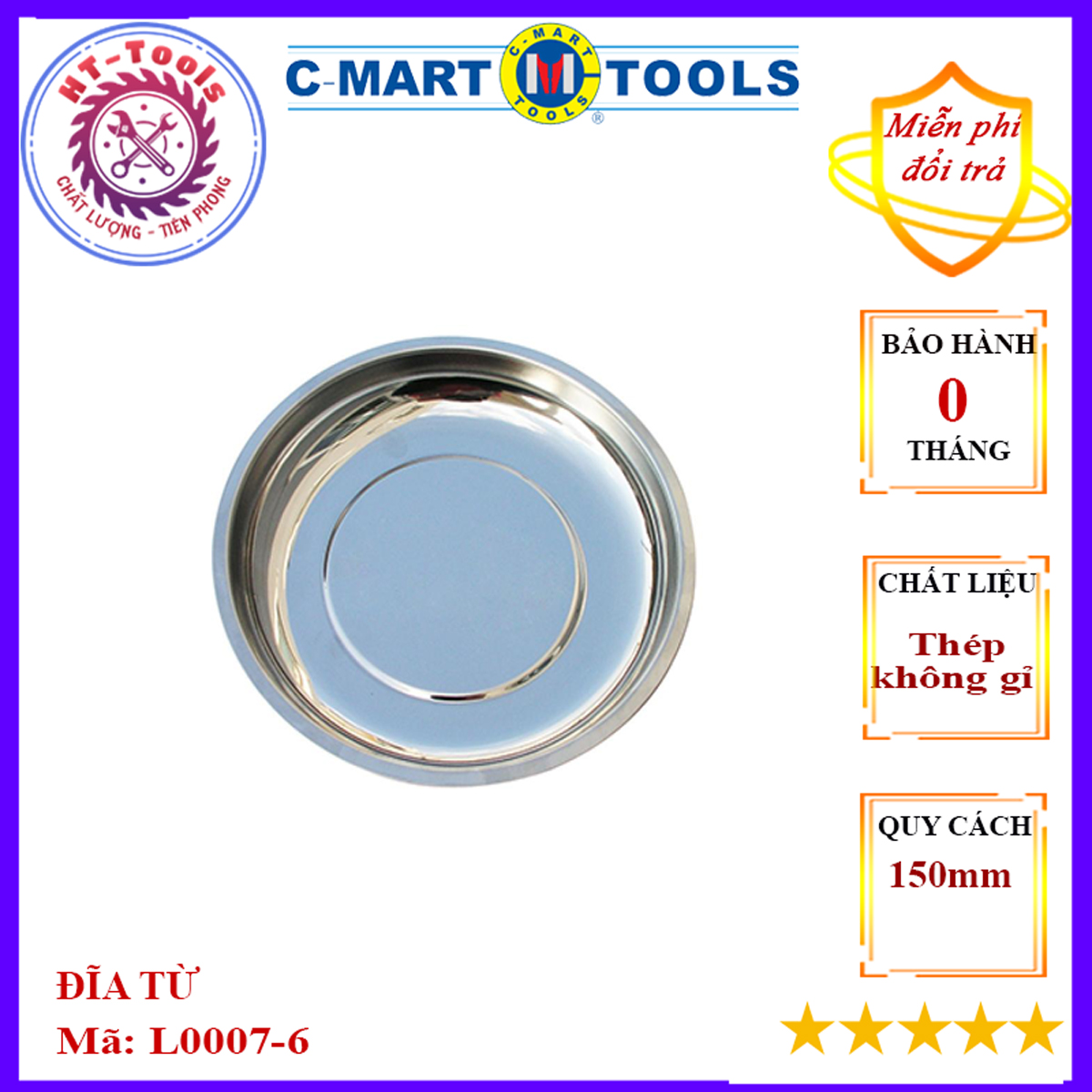 Đĩa nam châm c-mart l0007-06 150mm đĩa từ - c-mart l0007-6