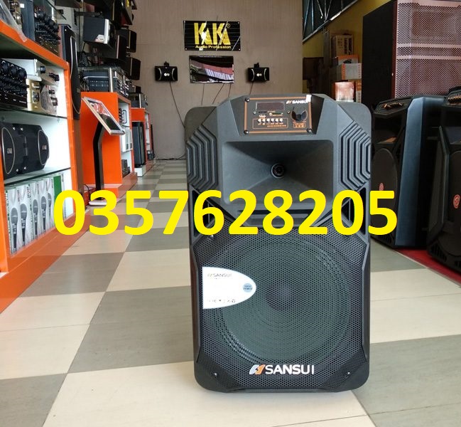 Loa Kéo Sansui SS1-12 - SS1-12 Bass 30cm Kèm 2 Micro Xám Cao Cấp