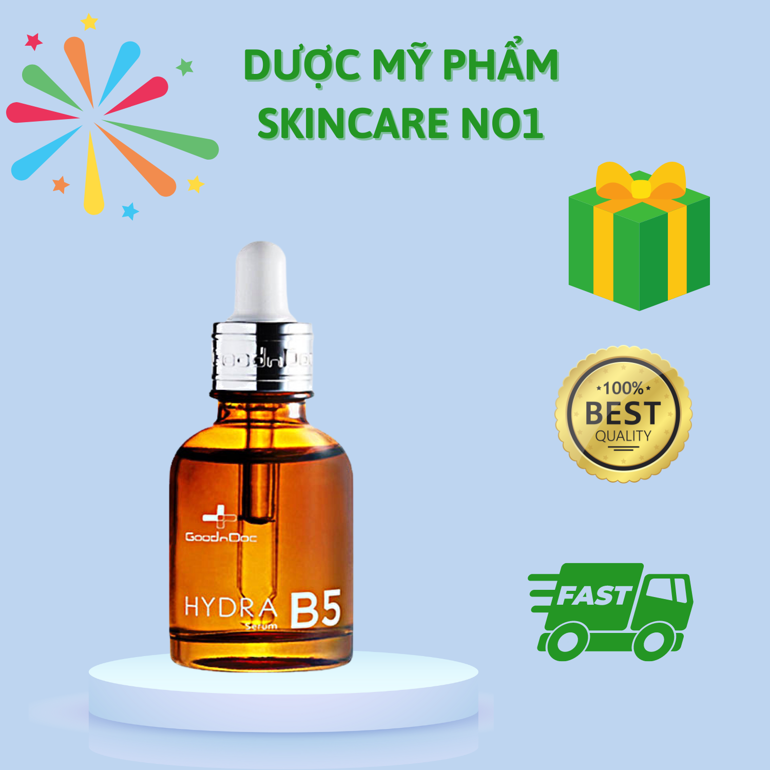 Serum B5 Goodndoc phục hồi - cấp ẩm - se khít lcl ( Công ty - Date 2024 )