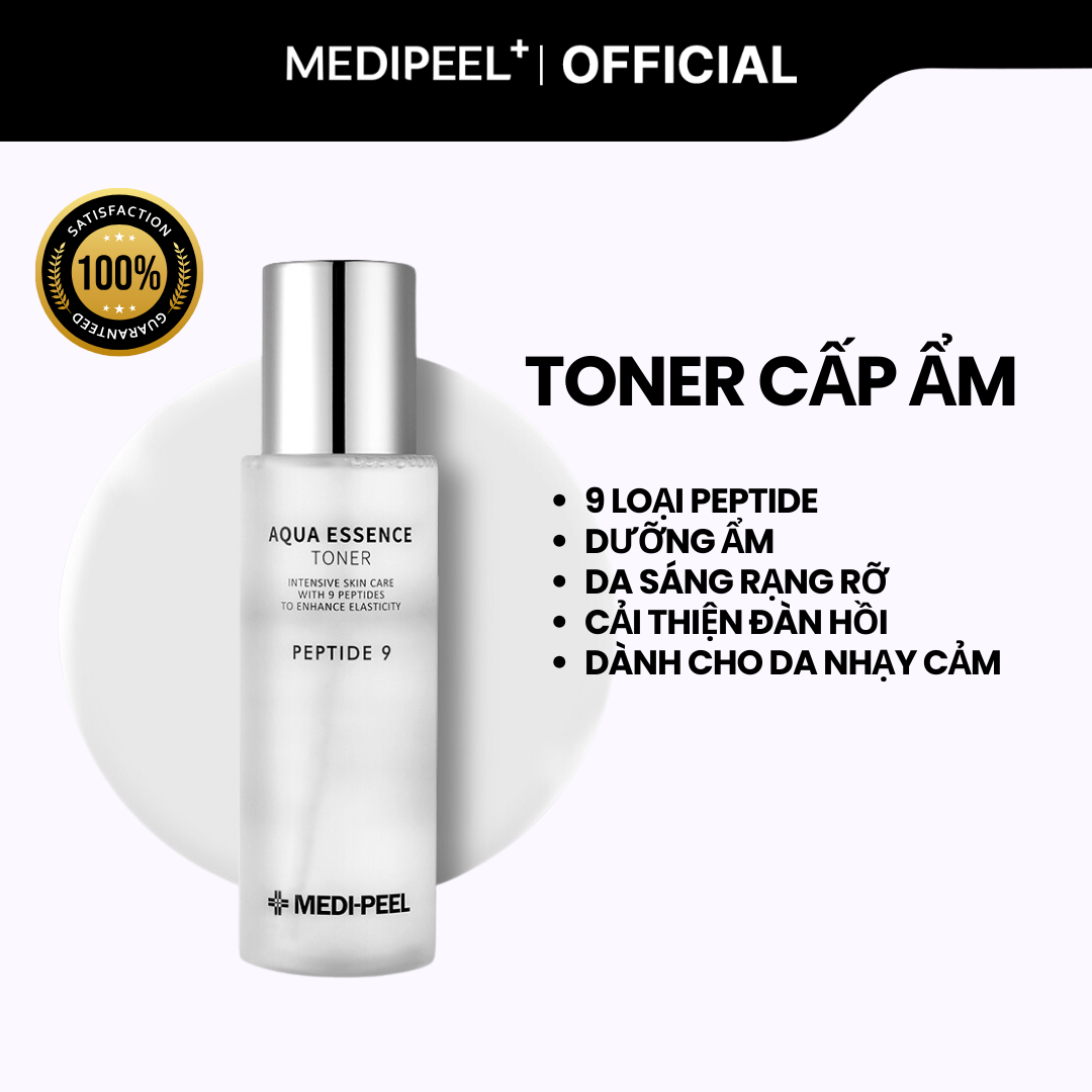 [MEDIPEEL Official][XÓA NHĂN] Toner cấp ẩm PEPTIDE 9 AQUA ESSENCE TONER_250ml (Tinh chất tăng đàn hồ