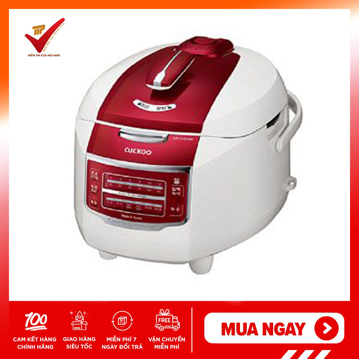 [Trả góp 0%]Nồi cơm áp suất điện tử cao cấp CUCKOO CRP-G1030MP 1.8L