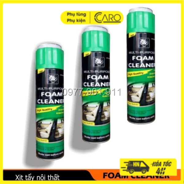 Chai xịt bọt vệ sinh ghế da, nội thất ô tô Camel Foam Cleaner 650ml