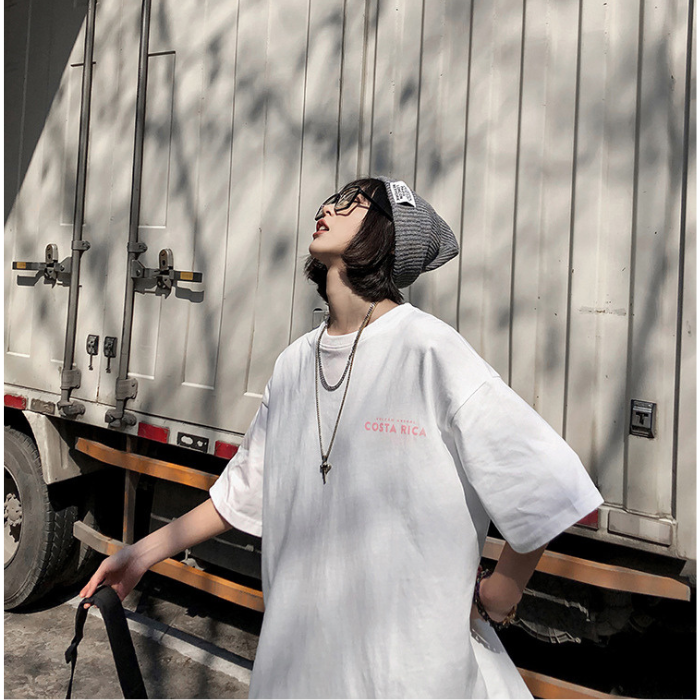 Áo thun tay lỡ costa rica ❤️ áo phông oversize form rộng unisex nam nữ - a14