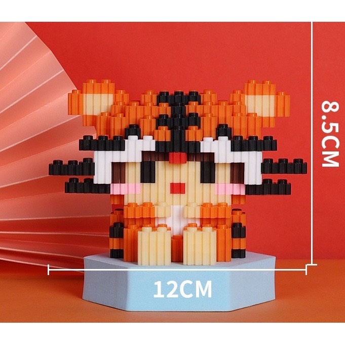 Mô hình lắp ráp 12 con giáp có hộp đủ mẫu - Lego 12 con giáp 8cm đáng yêu