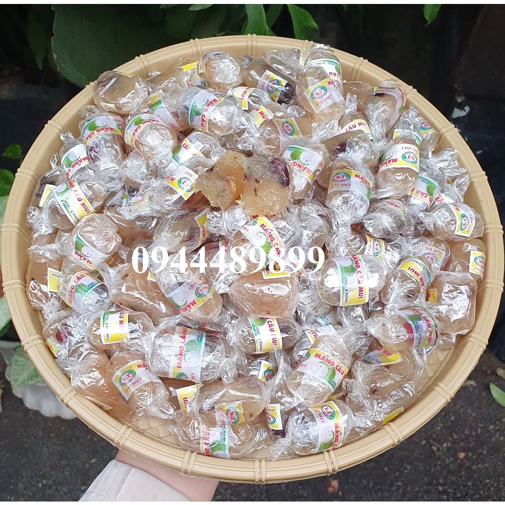 500gr kẹo mứt mãng cầu múi truyền thống thơm ngon - đặc sản bến tre-đồ ăn vặt-bánh kẹo tết-tết