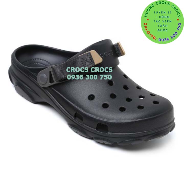 DÉP SỤC NHỰA ĐI MƯA CROCS CLASSIC OFFROAD ALL TERRAIN CHO CẢ NAM VÀ NỮ MÀU ĐEN