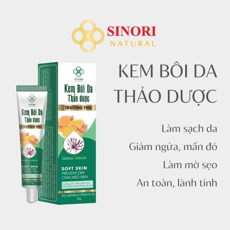 Kem bôi da thảo dược trường thọ sinori 15g