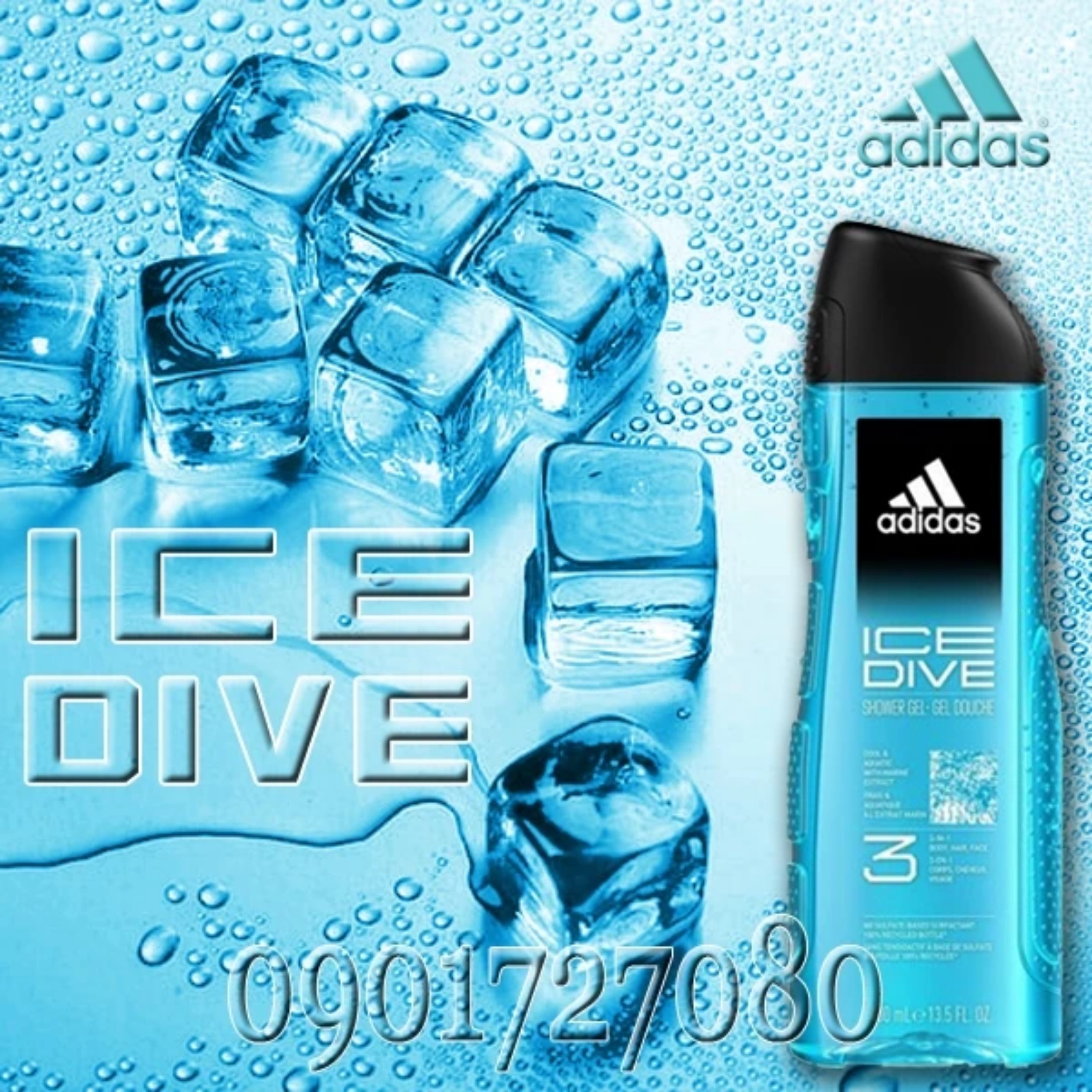 Sữa tắm adidas ice dive 3in1