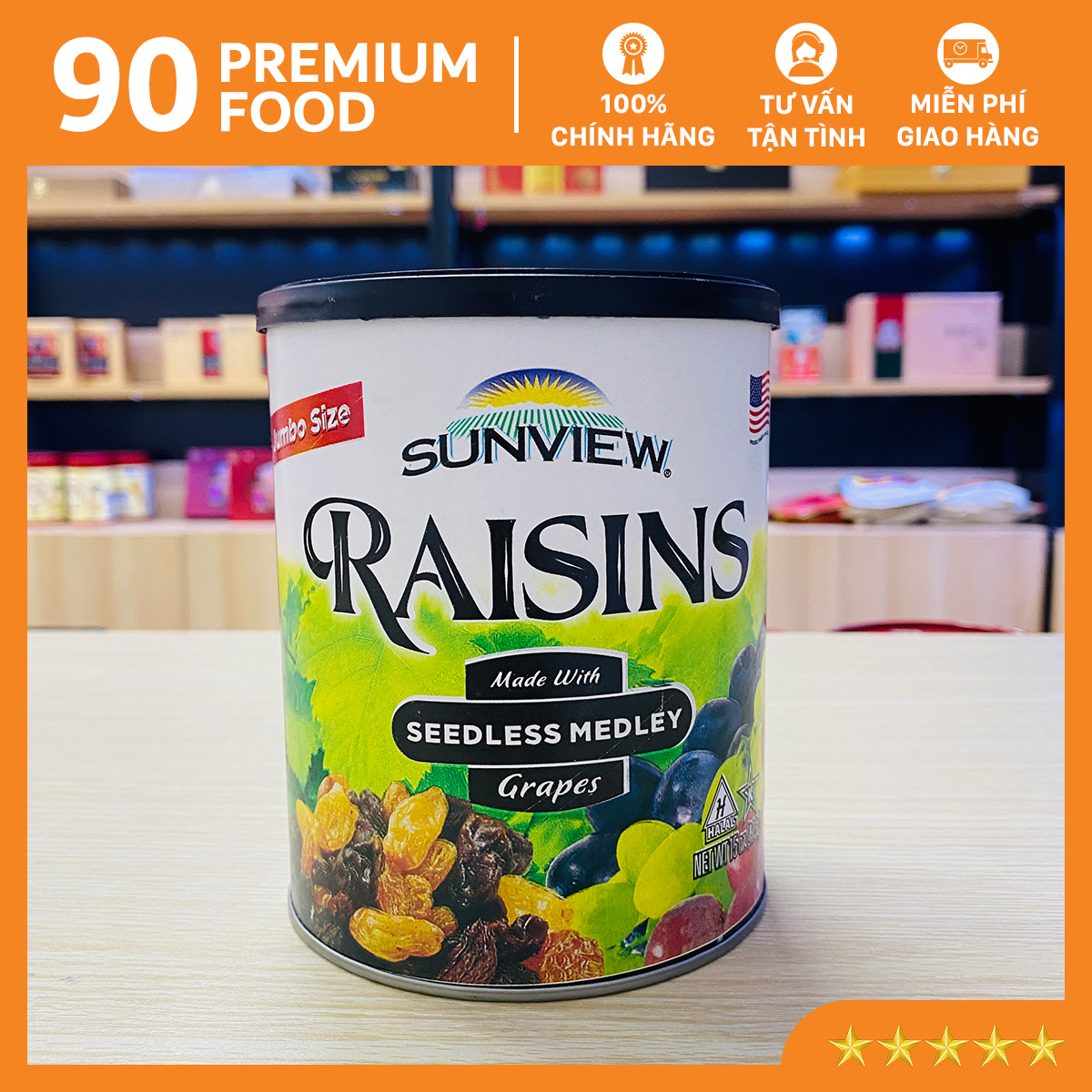 Nho Khô Sunview Raisins Nhập Khẩu Mỹ