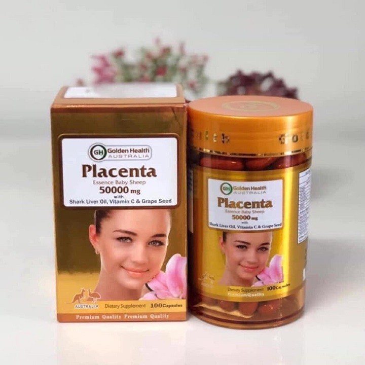 hàng chuẩn úc golden health placenta -viên uống nhau thai cừu placenta 3