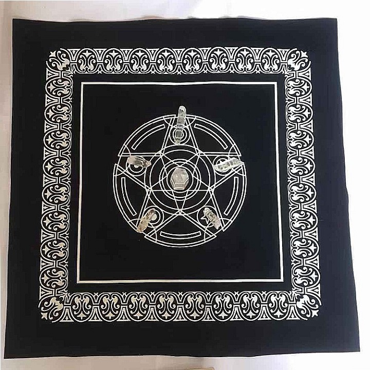 Tấm Thảm Khăn Trải Bài Tarot Cực Đẹp 49x49 Cm Dùng Cho bài Tarot Oracle Lenormand
