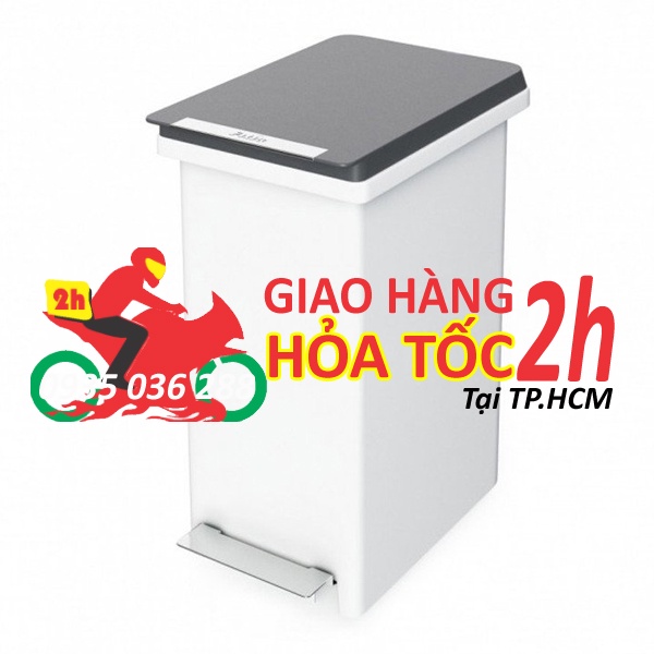 Thùng rác nhựa đạp dòng compact fitis pps1-903 - 10l