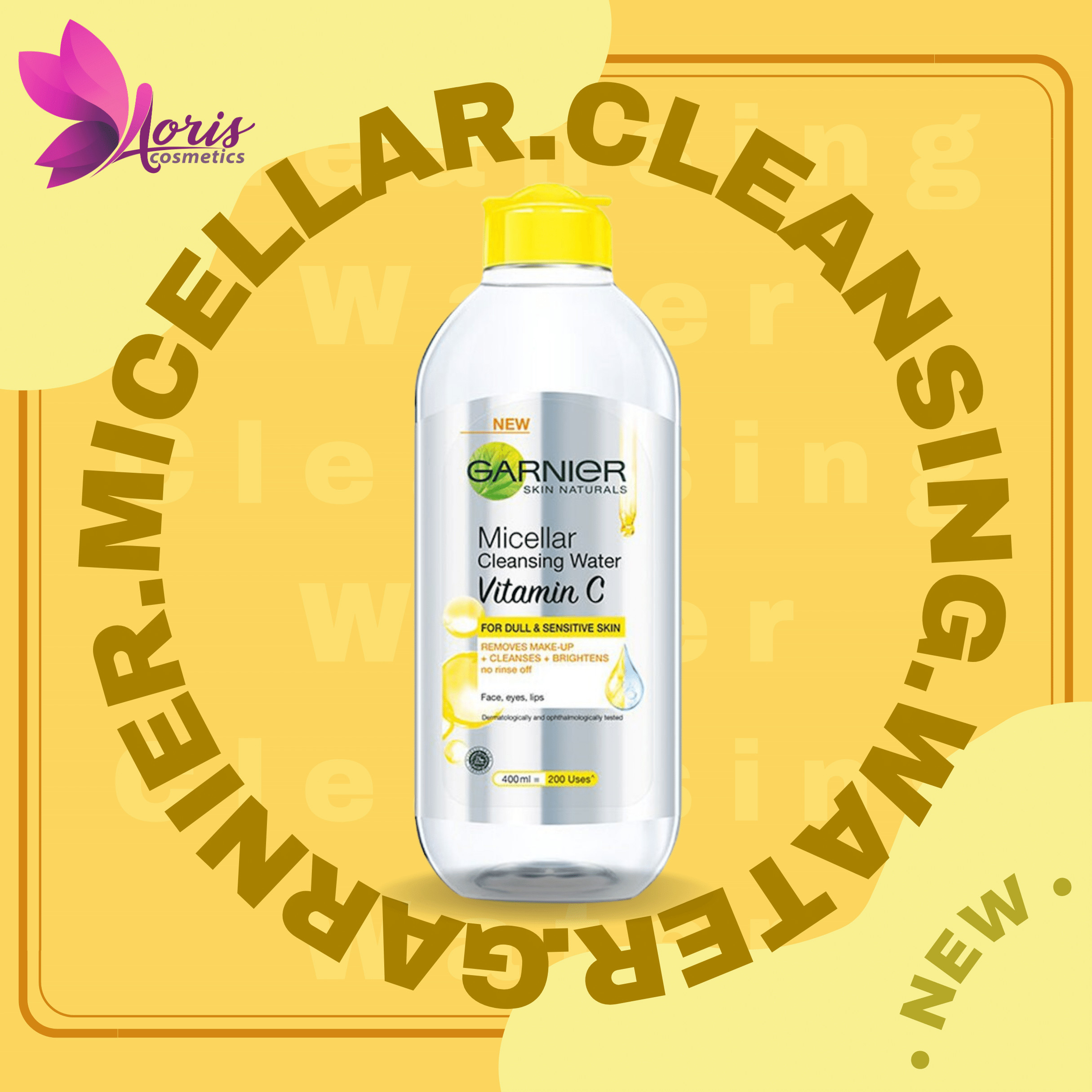 Nước làm sạch và tẩy trang cho mọi loại da Garnier Micellar Water 400ml