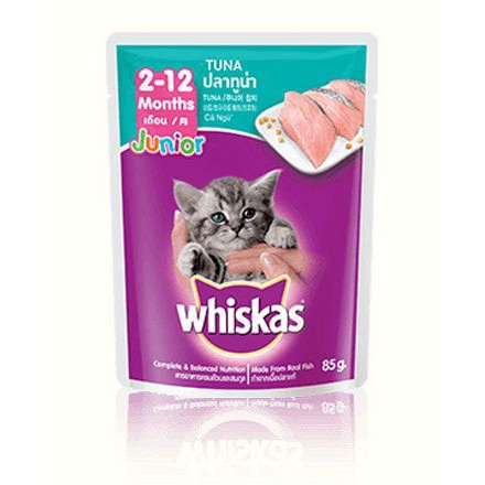 Whiskas - sốt pate cho mèo vị cá ngừ túi 85g cá ngừ
