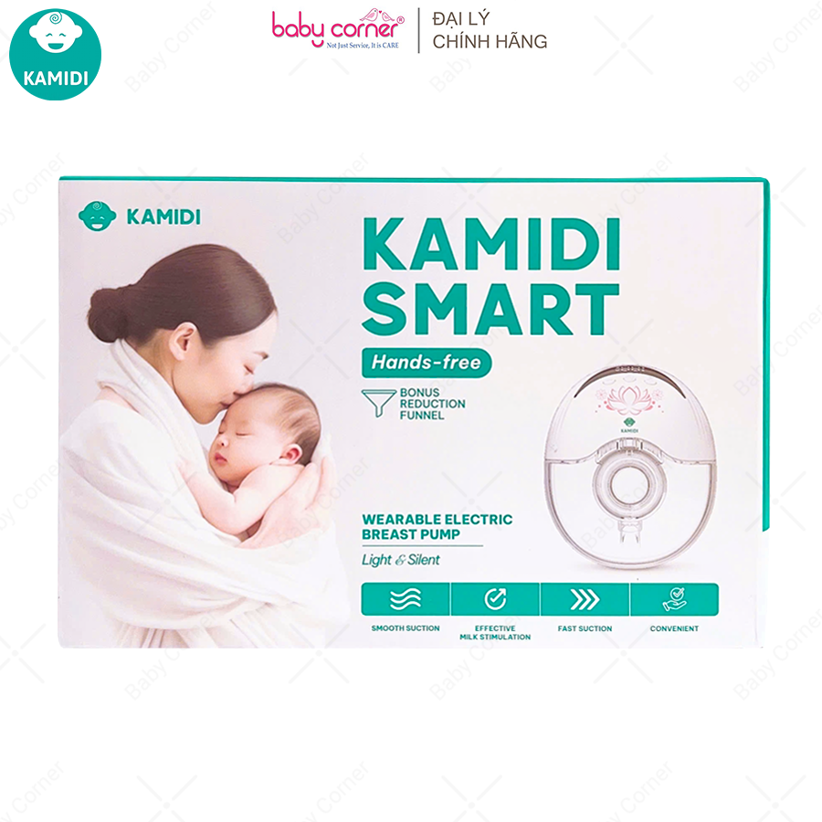 Máy Hút Sữa Rảnh Tay Không Dây Kamidi Smart - Máy Hút Sữa Điện Cao Cấp, Dung Tích 180ml