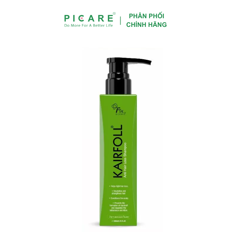 Fixderma Dầu gội Ngăn Ngừa Rụng Tóc Kairfoll Shampoo 200ml