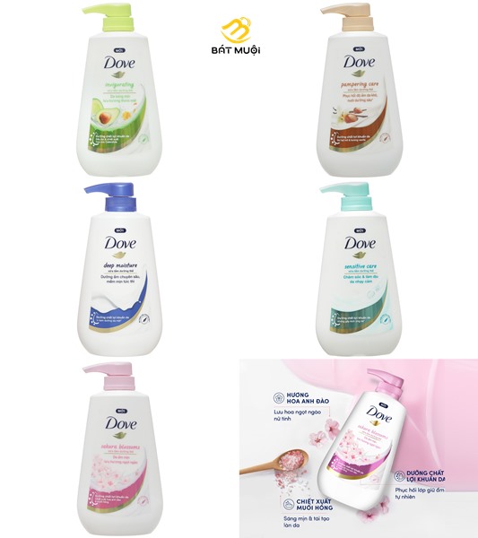 Sữa tắm dưỡng thể dove 500g - tạp hóa bát muội