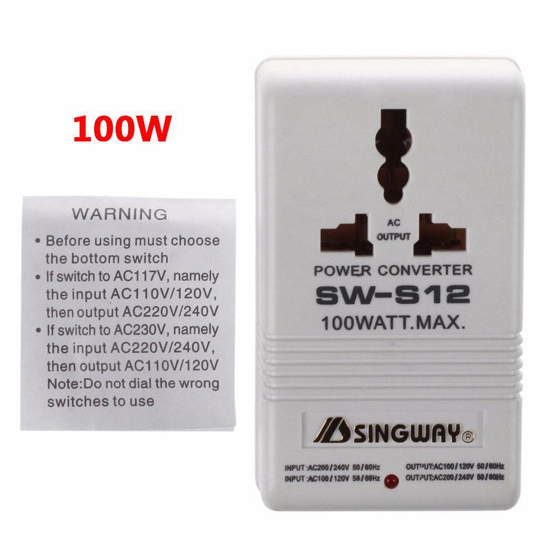 Đổi nguồn 220V sang 110V và ngược lại 110V sang 220V công suất 100W, dùng biến áp cuộn dây