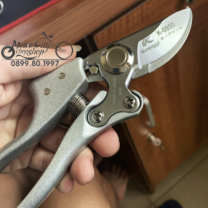 Kéo cắt cành kapusi trắng k-0850 nhật