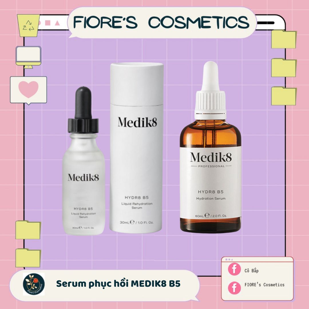 Medik8 Hydr8 B5 Serum 30ml - Tinh chất / serum cấp ẩm và phục hồi da