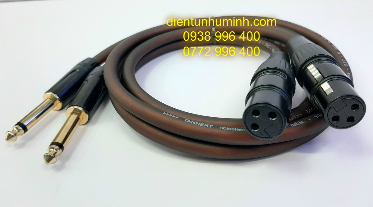 Cặp Dây Zack Canon Cái ra 6.5mm dài 5m Đồng nguyên chất