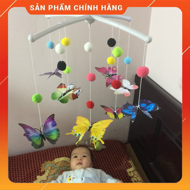 Đồ Chơi Treo Nôi Bướm Kích Thích Thị Giác Cho Trẻ Sơ Sinh