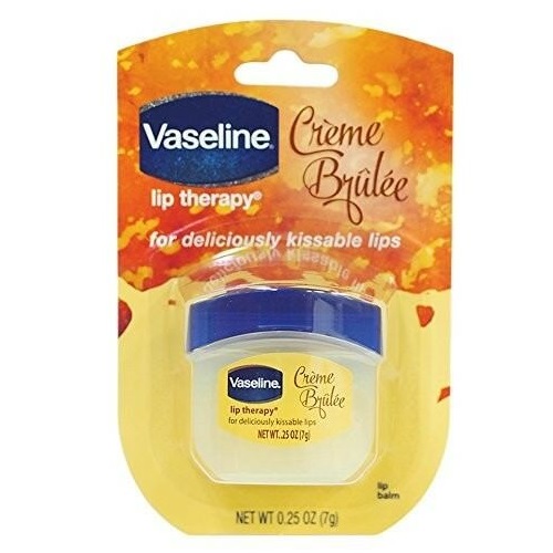 Sáp dưỡng môi Vaseline Creme Brulee  - hương vani 7g - USA