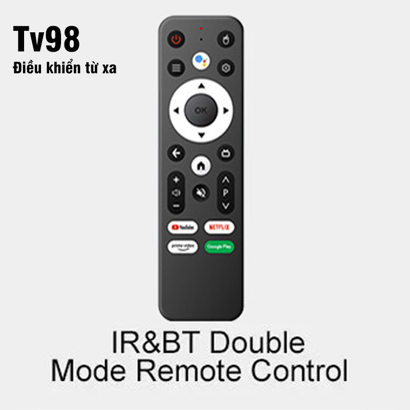 Android tv box tv98 8k wifi tv bluetooth điều khiển từ xa
