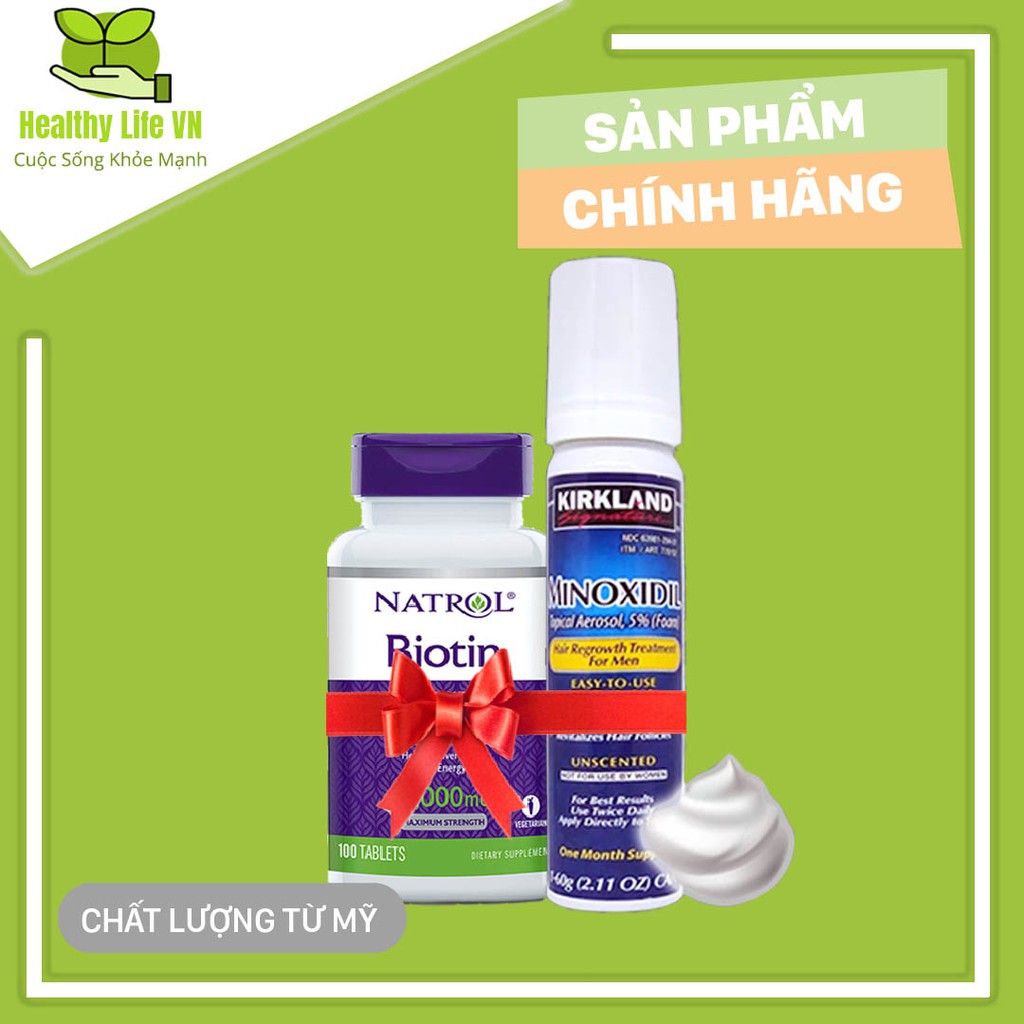 Minoxidil 5% Mọc Râu Dạng Bọt Kirkland  Combo Giúp Râu Mọc Nhanh Đen