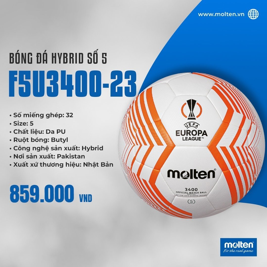 BÓNG ĐÁ MOLTEN F5U3400-23 SỐ 5