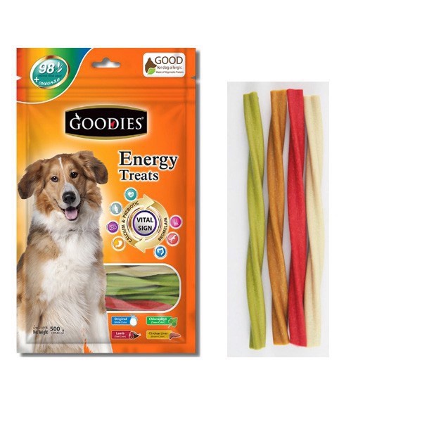 Xương găm sạch răng cho chó Goodies Energy Treats mix 4 vị