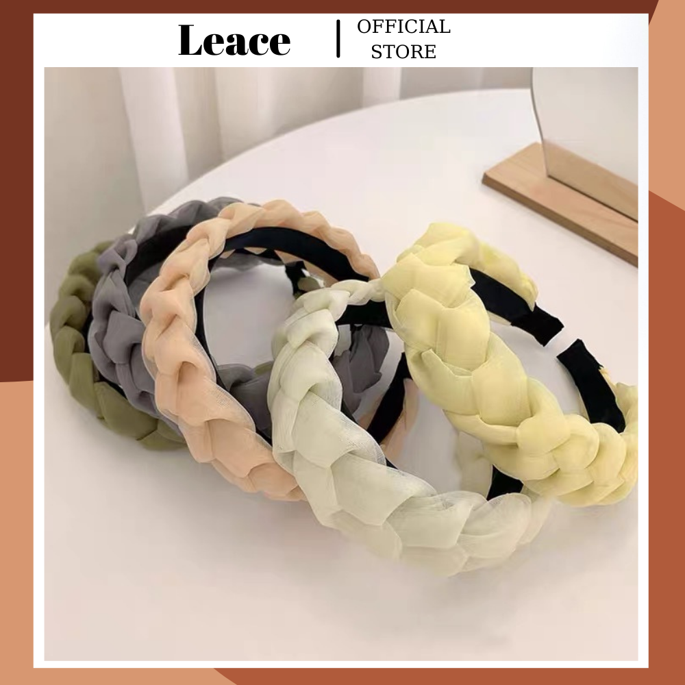 Bờm tóc, băng đô cài tóc bờm xoắn tiểu thư sang chảnh Loại 1 HDC091-096 Leace.accessories
