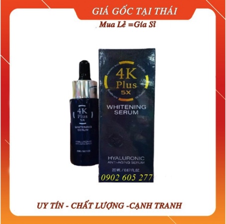 [HCM]Serum Dưỡng Trắng Da 4k Plus 5x Whitening Serum 4K Plus 5X Whitening Thái Lan 4k Serum Chính Hãng