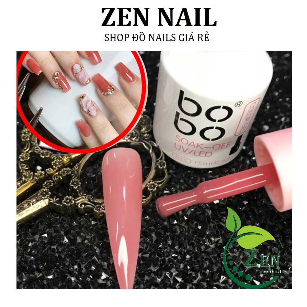Sơn gel Bobo Thạch Hồng 15ml - Màu Sơn được ưa chuộng nhất năm 2021