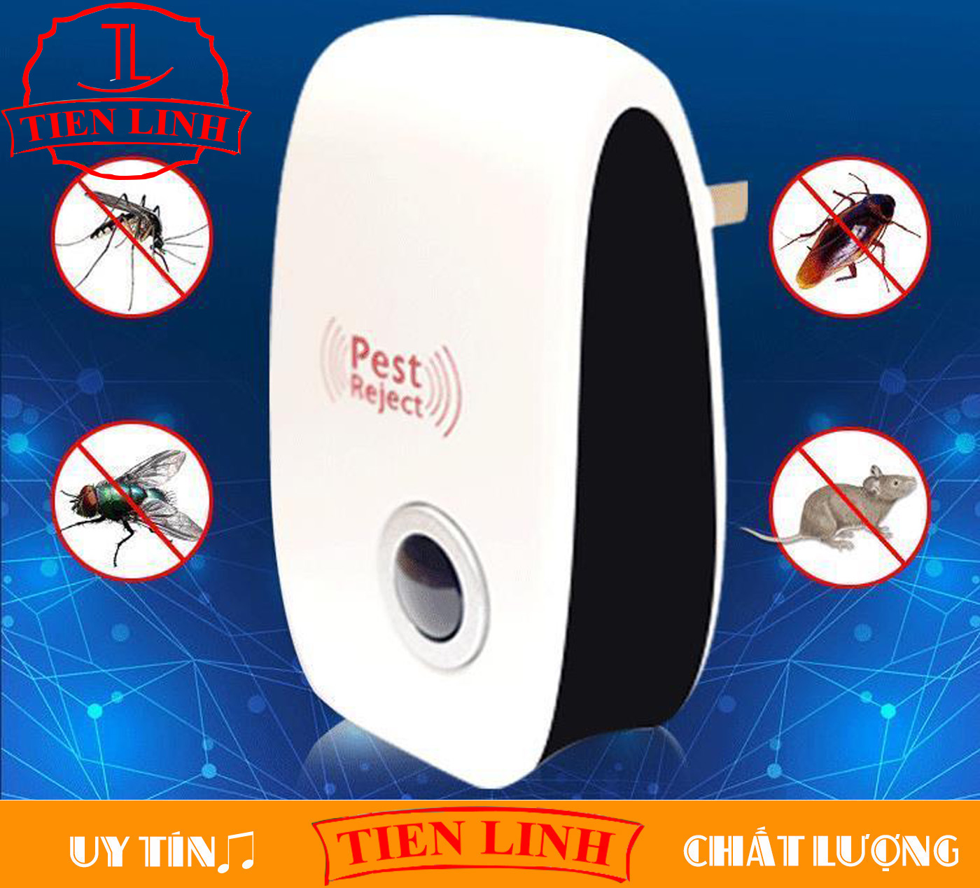 Máy Xua Đuổi Chuột Đuổi Côn Trùng Thành Công 100% TL315 Đuổi Tất Cả Các Con Dơ Bẩn Và Gây Hại Như : Chuột Ruồi Muỗi Dán