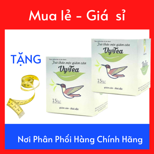 [HCM]Bộ Đôi 2 Hộp Trà Giam Cân Vy và tea tea- Hàng mới cập nhật liên tục - Tặng Kèm Thước Dây Đo Vòng Eo - TS002