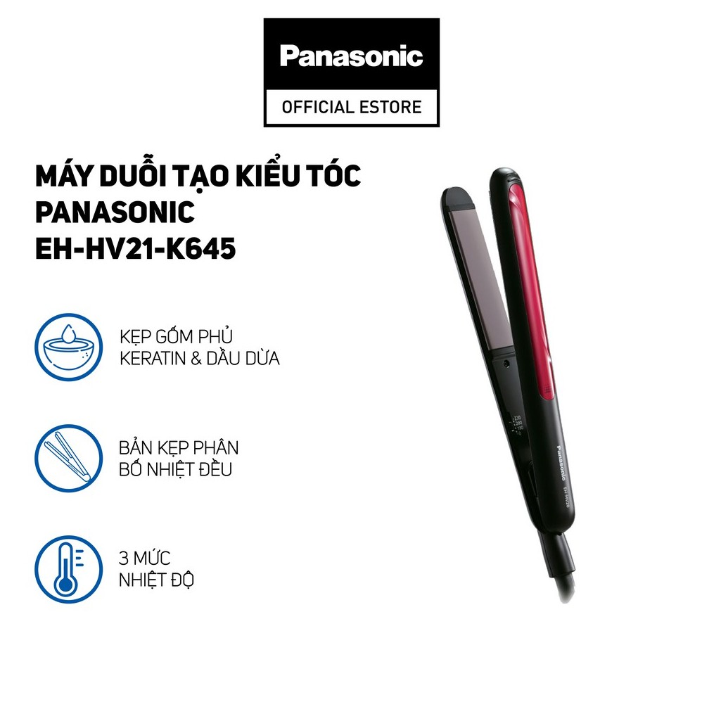 Máy duỗi tóc Panasonic là thiết bị không thể thiếu trong bộ sưu tập dụng cụ làm đẹp của bạn. Với thiết kế sang trọng, dễ sử dụng cùng chất lượng đảm bảo, chiếc máy duỗi tóc Panasonic này sẽ giúp bạn có mái tóc suôn mượt, bóng mượt và tạo kiểu nhanh chóng. Bạn cần xem ảnh chi tiết của sản phẩm này để thấy rõ sự khác biệt trên mái tóc của mình.