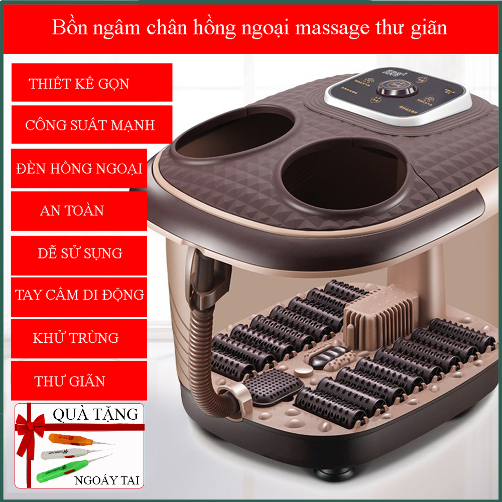 Bồn ngâm chân hồng ngoại massage thư giãn, Thiết kế cao cấp, Sử dụng hiệu quả, Bảo hành 12 tháng