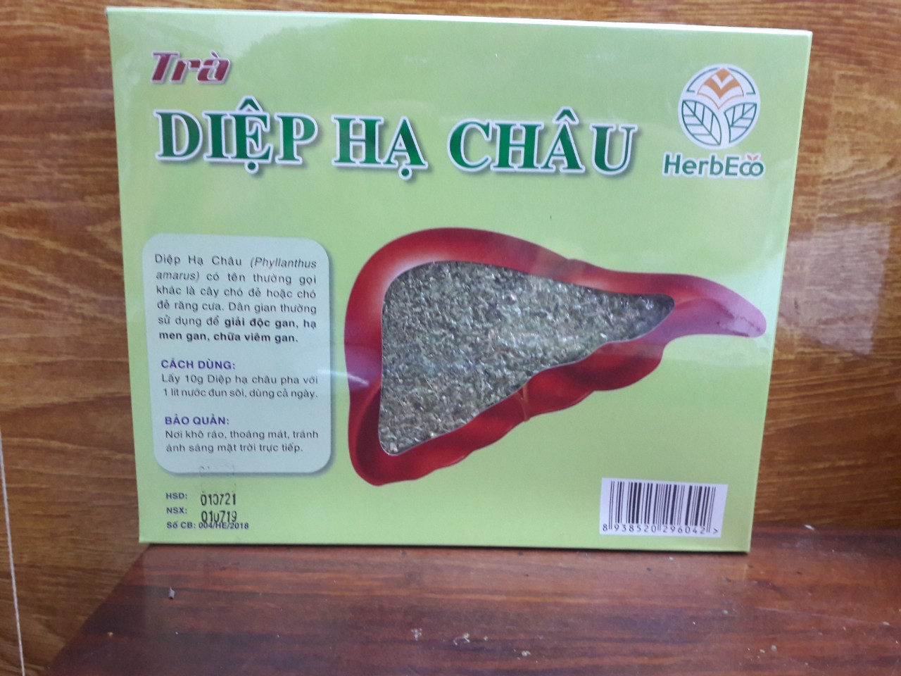Trà thảo dược giải độc gan Diệp hạ châu