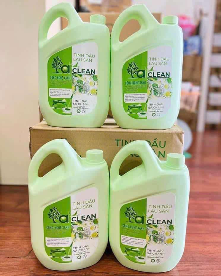NƯỚC LAU SÀN SẢ CHANH LACLEAN 1.8L HỮU CƠ LÀM SẠCH NHANH - 2