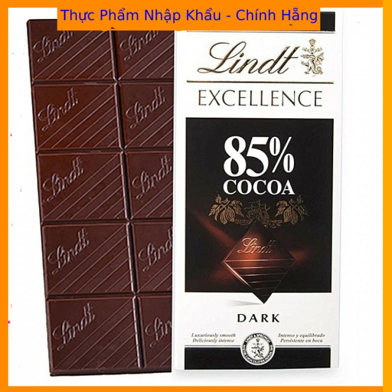 Socola Lindt Excellence 85% cacao Nhập Khẩu Thụy Sỹ Thanh 100G