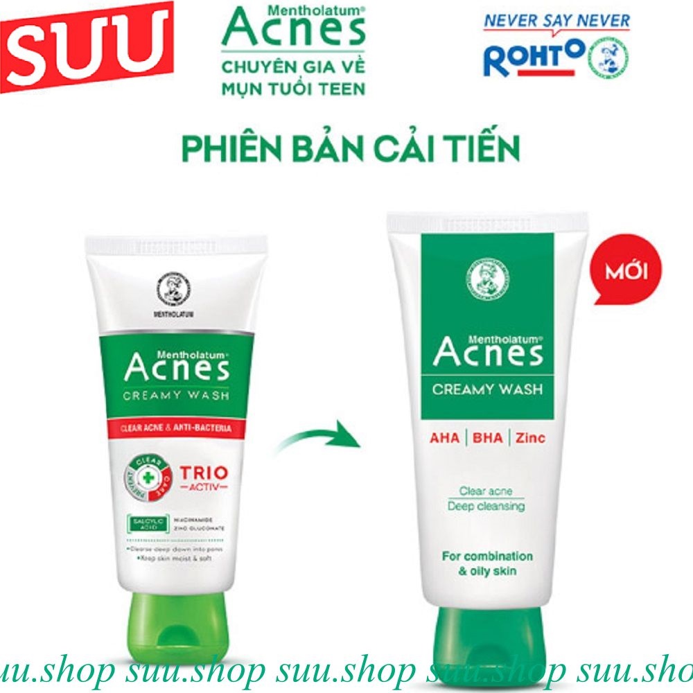 Sữa Rửa Mặt Acnes Trio Ngăn Ngừa Mụn 50G