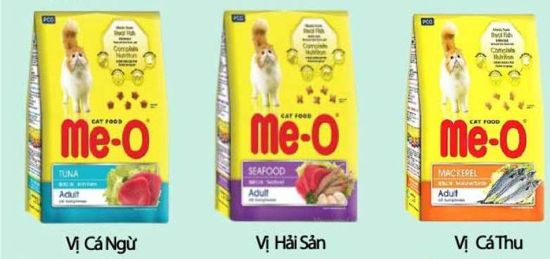 Thức ăn hạt khô cho mèo lớn - combo 10 góí x 350 gr vị hải sản