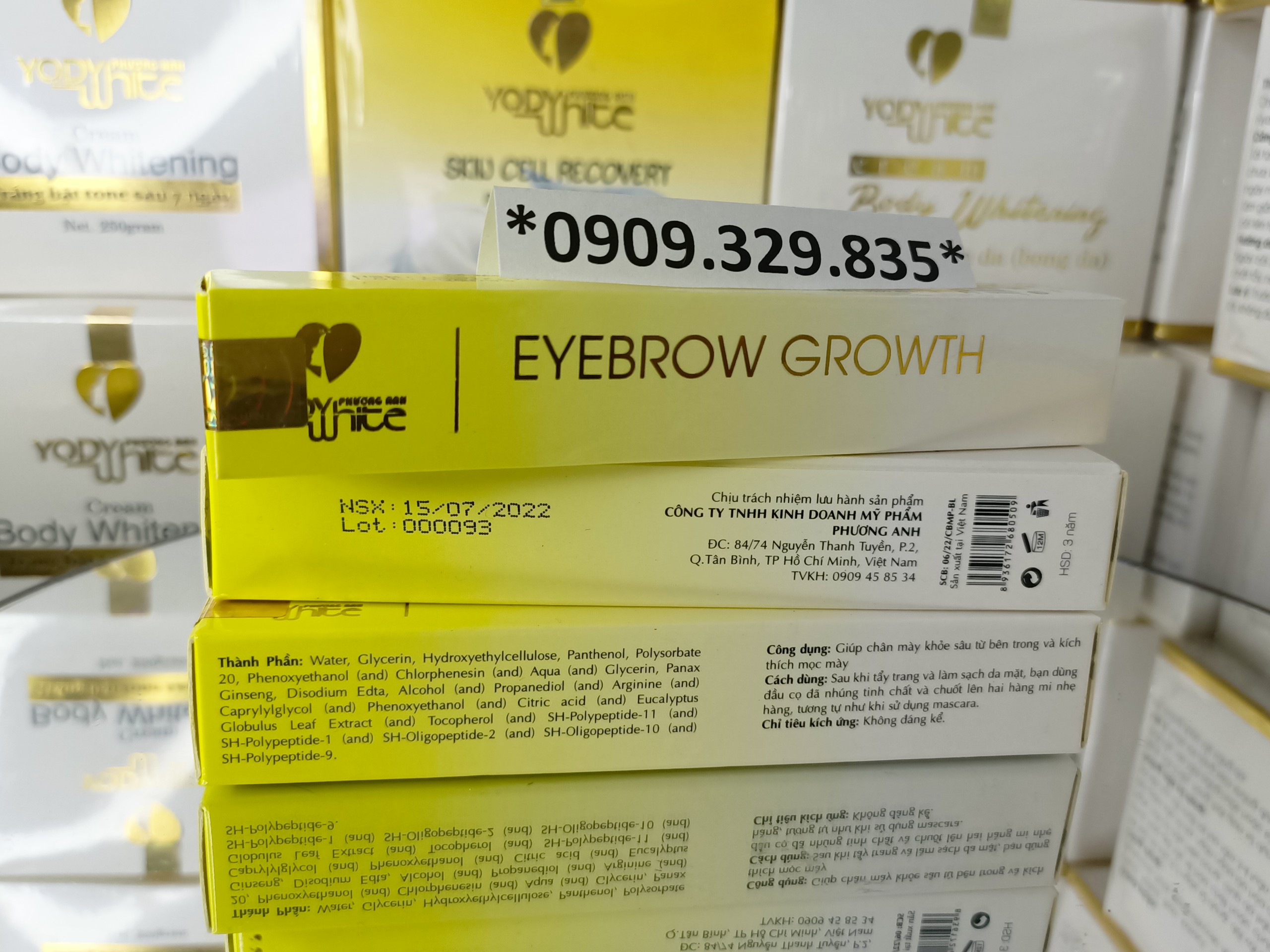 Serum Dưỡng mày EyeBrow Growth Yody White Phương Anh