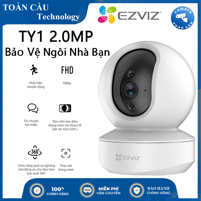 Camera IP Wifi EZVIZ TY1 2.0MP CS-TY1-B0