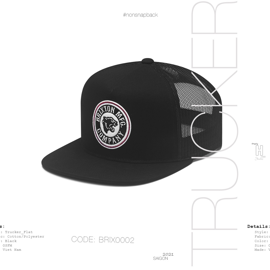 Nón Snapback Brixton lưới