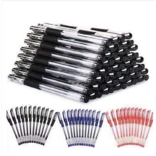 Set 10 bút bi nước 3 màu Đen đỏ tím
