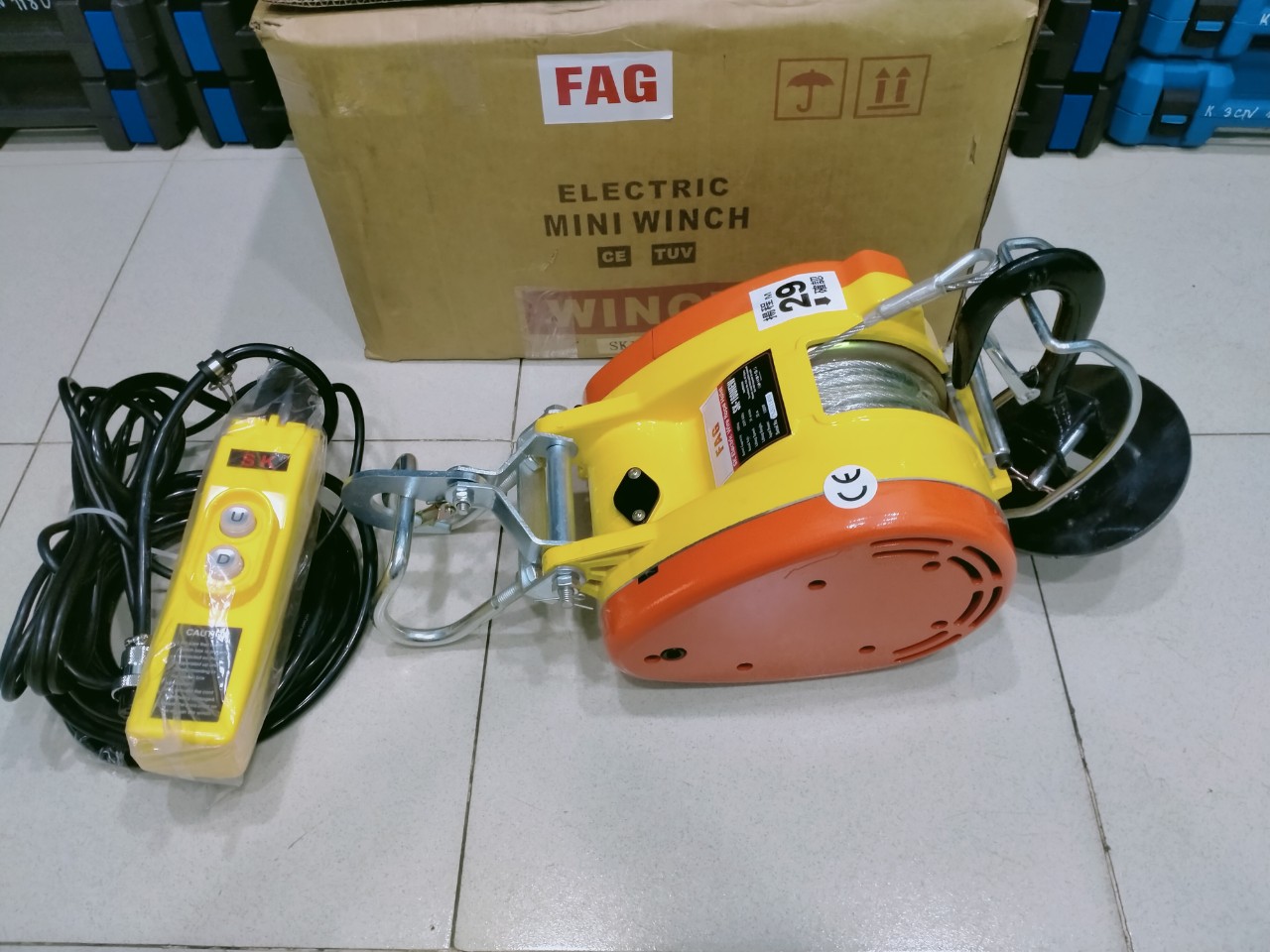 Máy tời điện fag 160kg, 34m/phút