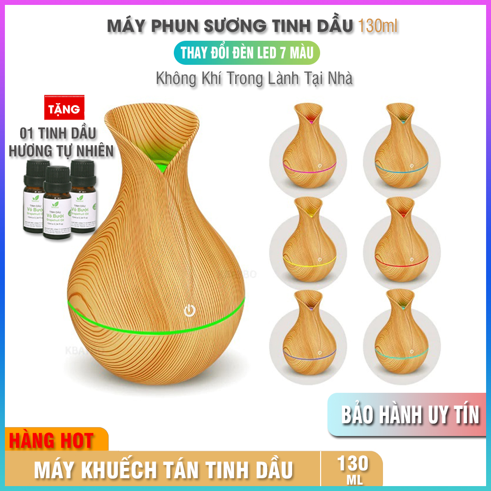 Máy Phun Sương, Máy Khuếch Tán Tinh Dầu, Máy Xông Tinh Dầu, Máy Phun Tinh Dầu, Máy Phun Hơi Nước - Được Thiết Kế Như Bình Hoa Với Màu Sắc Vô Cùng Đẹp Mắt Và Tinh Tế, Có Khả Năng Phun Sương Hiệu Quả Trong Không Gian Rộng Như Phòng Khách